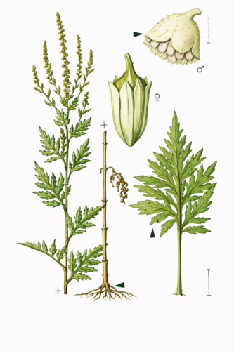 Ambrózia palinolistá (Ambrosia artemisiifolia)