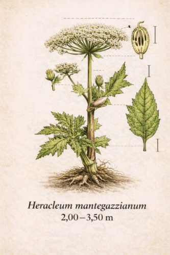 Bolševník obrovský (Heracleum mantegazzianum)