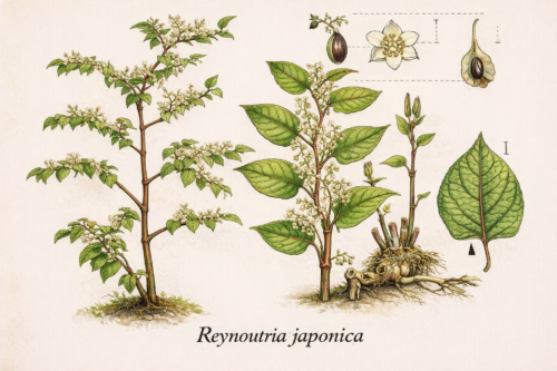 Pohánkovec japonský (Fallopia japonica)