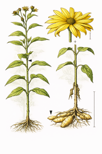 Slnečnica hľuznatá (topinambur) (Helianthus tuberosu